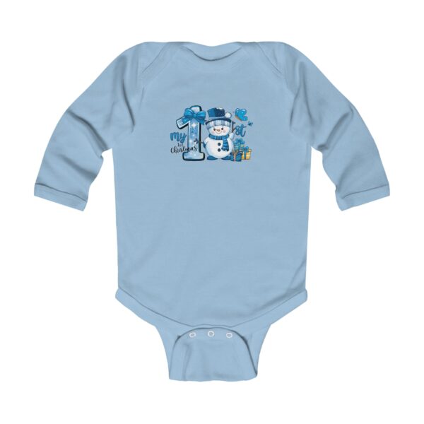 Baby Boy First Christmas, Infant Long Sleeve Bodysuit