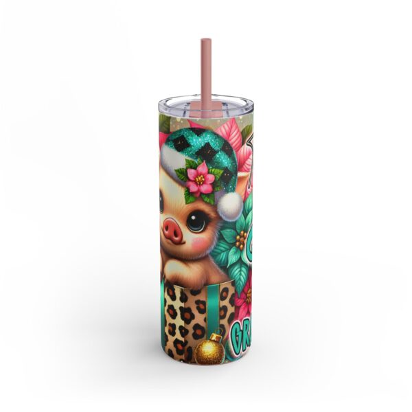 Today Is A Gift Be Grateful, Piglet Skinny Tumbler, 20oz