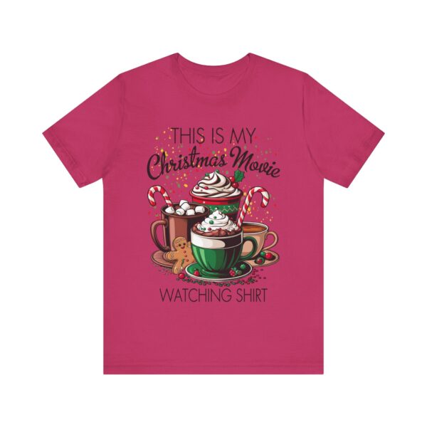 This is My Christmas Movie Watching Shirt Jersey Short Sleeve Tee, T-shirt, Shirt, Christmas Gift