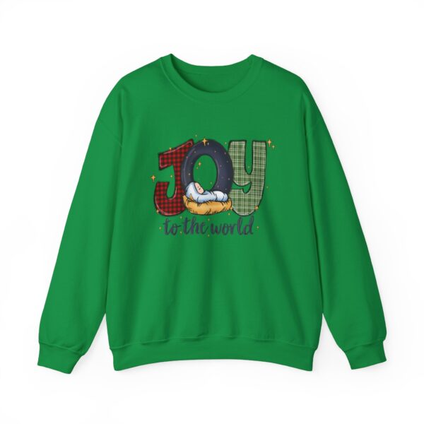 Joy To The World Heavy Blend™ Crewneck Sweatshirt, Christmas Gift