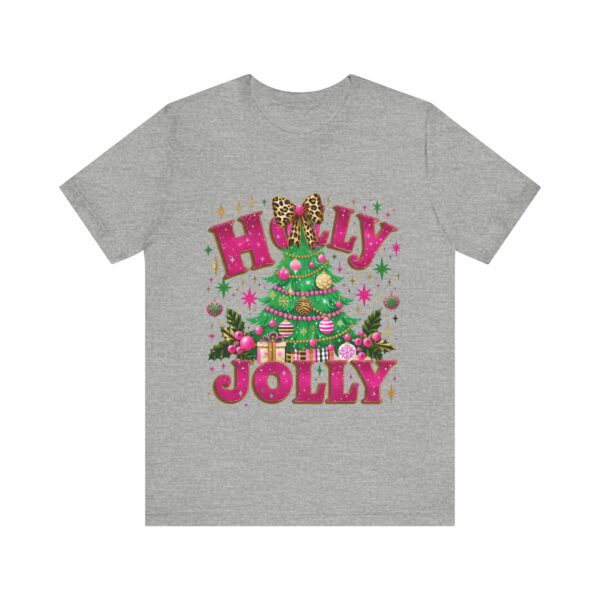 Holly Jolly Coquette Jersey Short Sleeve Tee, T-shirt, Shirt, Christmas Gift