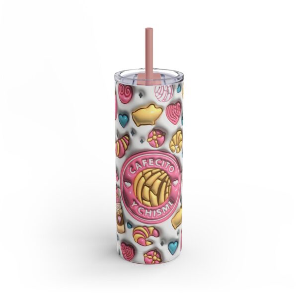 Cafecito Y Chisme Skinny Tumbler, 20oz