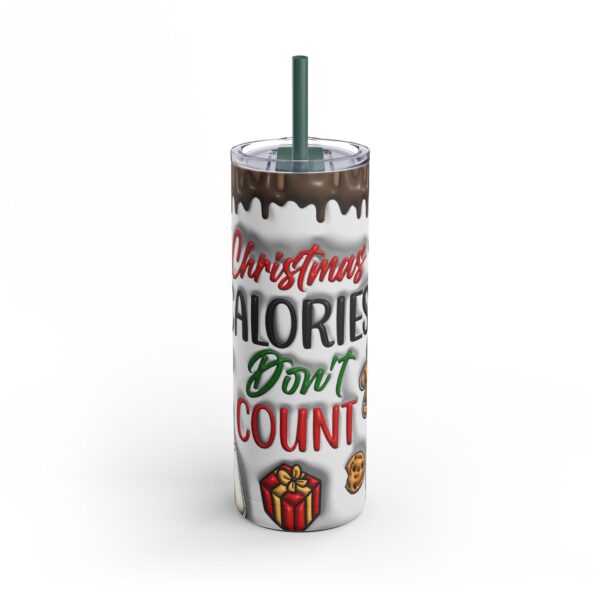 Christmas Calories Don't Count Skinny Tumbler, 20oz