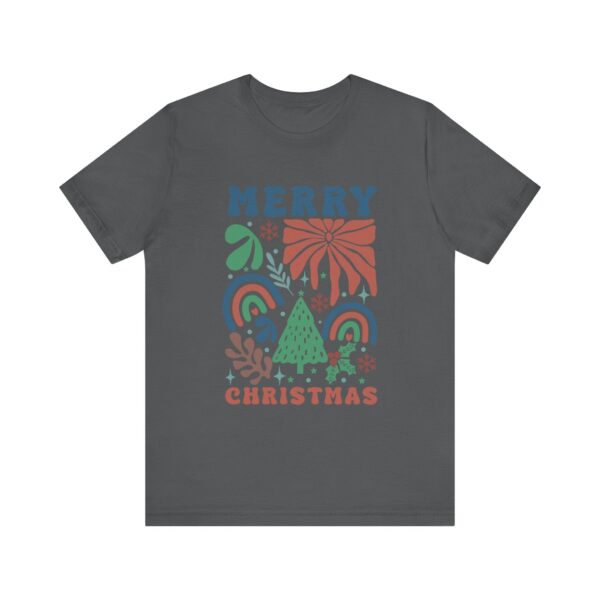 Merry Christmas, Boho, Retro Jersey Short Sleeve Tee, T-shirt, Shirt, Christmas Gift