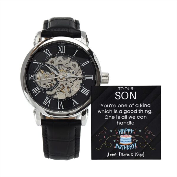 Men's Openwork Watch, birthday Gift for Son